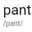 Gab profile picture for @Pant
