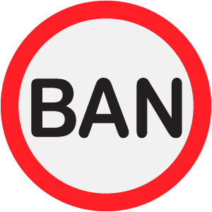 :ban: