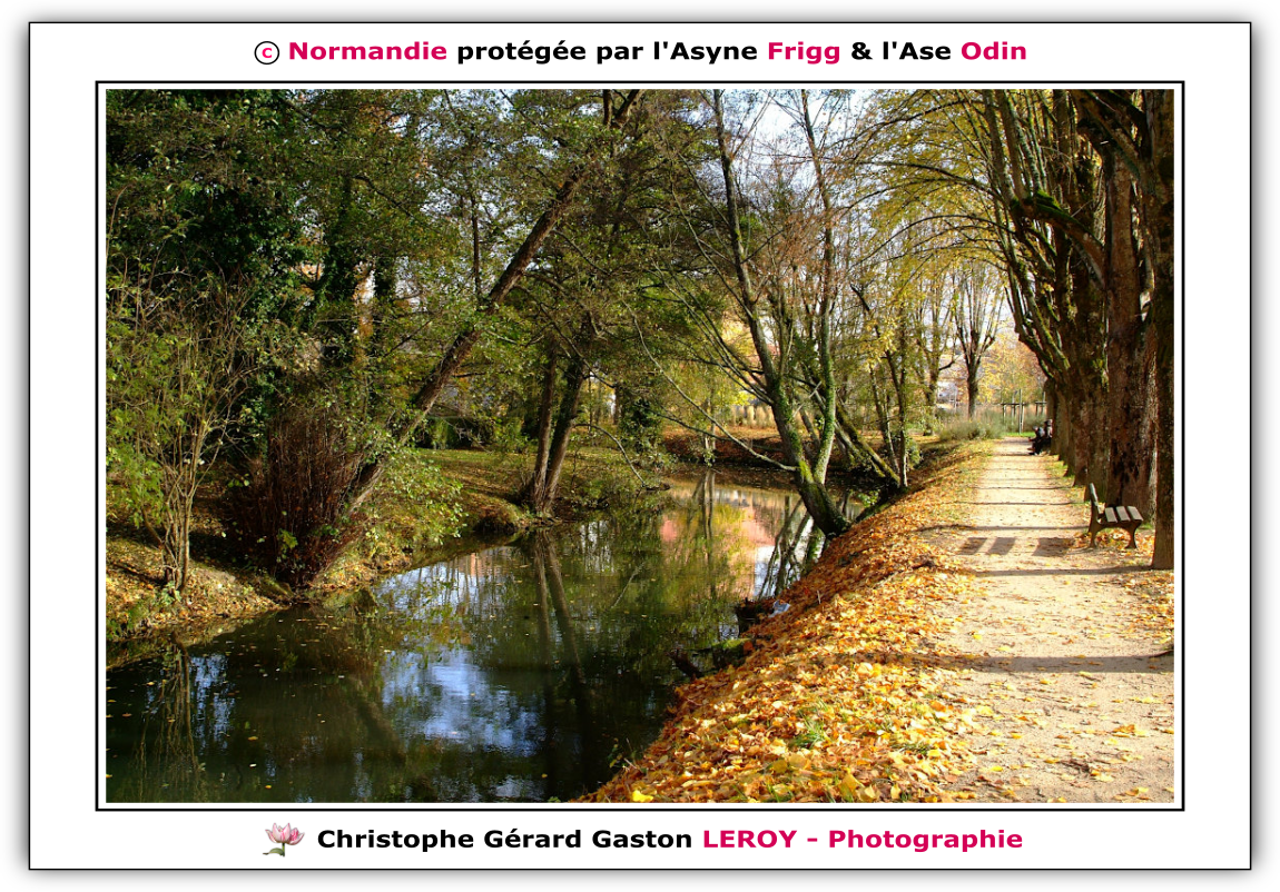 Rivière La Risle à L'Aigle 61300, Orne, Normandie, France Rivière La Risle à L'Aigle 61300, Orne, Normandie, France