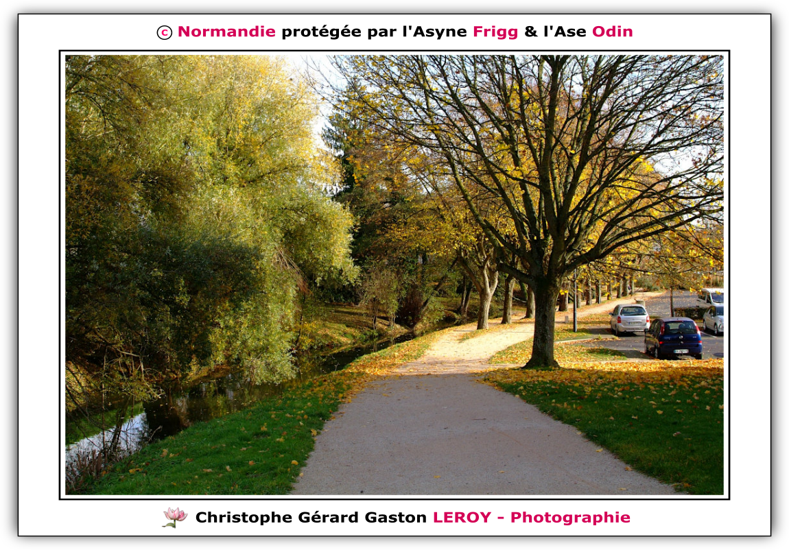 Rivière La Risle à L'Aigle 61300, Orne, Normandie, France Rivière La Risle à L'Aigle 61300, Orne, Normandie, France