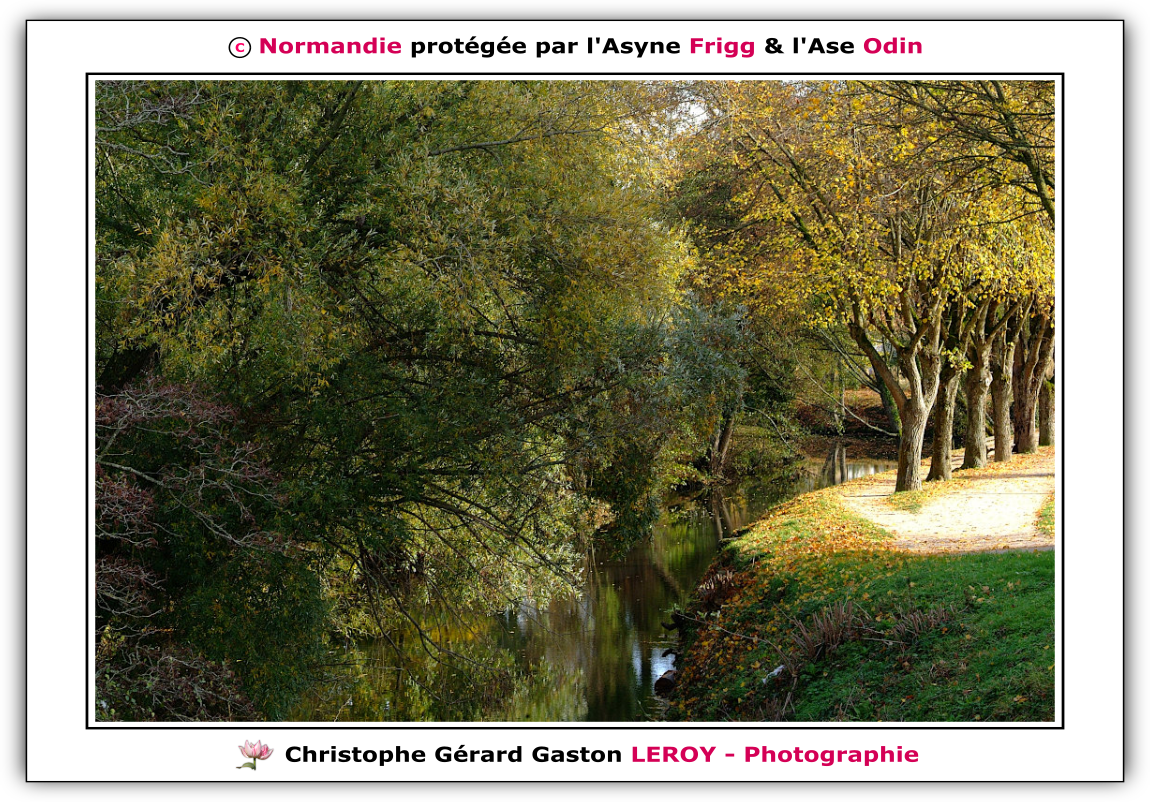 Rivière La Risle à L'Aigle 61300, Orne, Normandie, France Rivière La Risle à L'Aigle 61300, Orne, Normandie, France