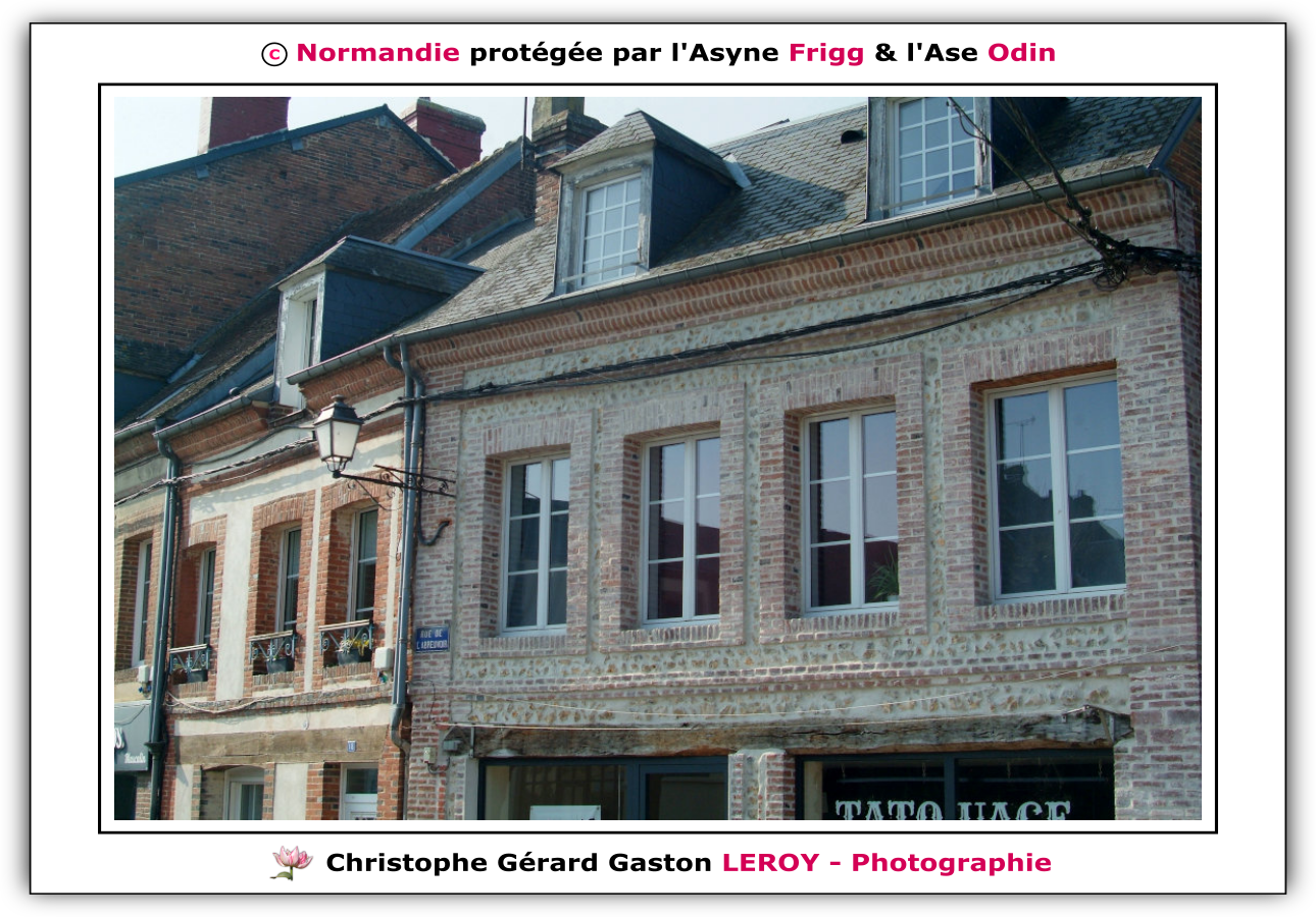 Synoptique n°9 : Maisons en briques - Balade dans L'Aigle le jour du printemps 2026 - Suite 18 Synoptique n°9 : Maisons en briques - Balade dans L'Aigle le jour du printemps 2026 - Suite 18